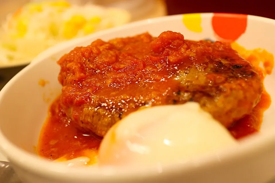 うまトマハンバーグ定食|マハロ菊池さん