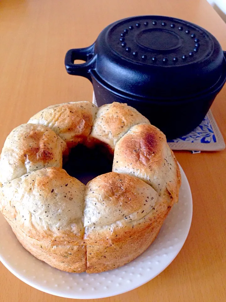 ほうじ茶と甘納豆のパン|あおさん