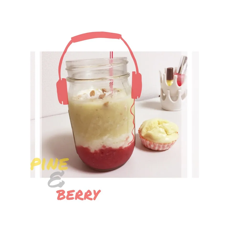 pine & berry smoothie 🍦✨|kaaaaaamさん