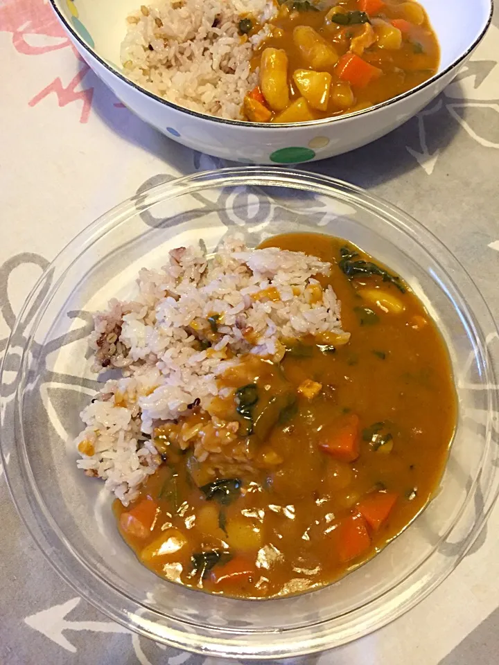 ほうれん草カレー꒰◍'〰 `◍꒱|さくたえさん