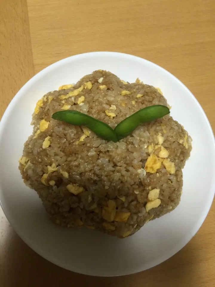 Snapdishの料理写真:醤油胡麻炒飯|明月さん