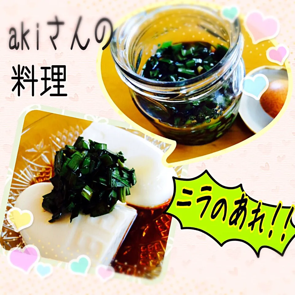 akiさんの料理 やっぱりあれでしょう！！ニラのあれ！！150つくフォトしてくださった皆様削除してごめんなさい。また改めてよろしくお願いします！！|とんすけ😋さん