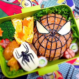 キャラ弁 スパイダーマン 写真レシピあり中級 ザッキー Snapdish スナップディッシュ Id I0se8a