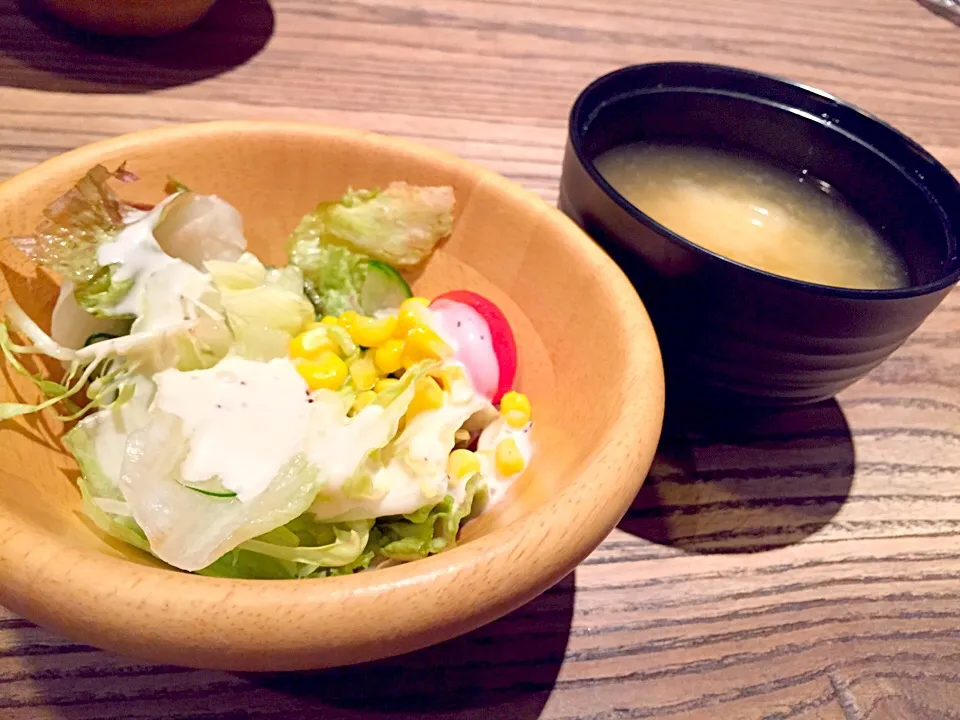 Salad & miso|Sky Blueさん