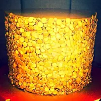 Snapdishの料理写真:Gold Sequin Wedding Cake|Sarah Swirl McDonaldさん