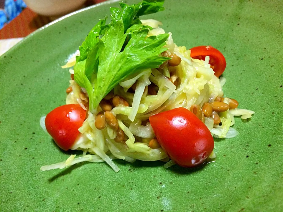 咲きちゃんさんの料理 オツな肴🍶シリーズ😁⑥納豆の簡単おつまみ💖  もうポニョはあきらめました。（−＿−；）|佐野未起さん