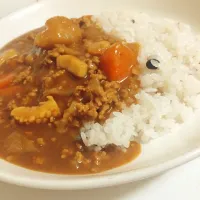 家にあるもので十五穀米カレー|oxoさん