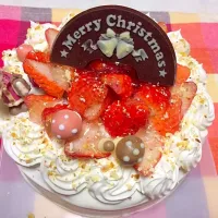 Snapdishの料理写真:手作りクリスマスケーキ|砂田 弘美さん