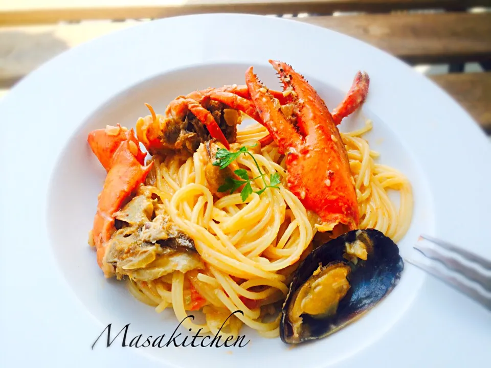 Tomato cream lobster pasta|Masakiさん