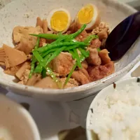 Snapdishの料理写真:豆腐と鶏肉の煮物|准さん