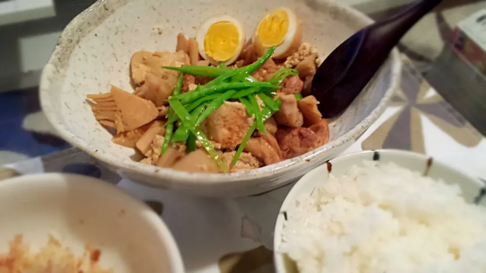 Snapdishの料理写真:豆腐と鶏肉の煮物|准さん