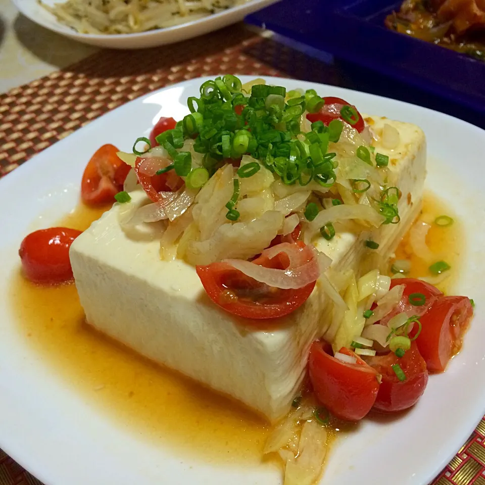 あいさんの料理 さっぱりトマトダレがけ冷ややっこ|佐野未起さん