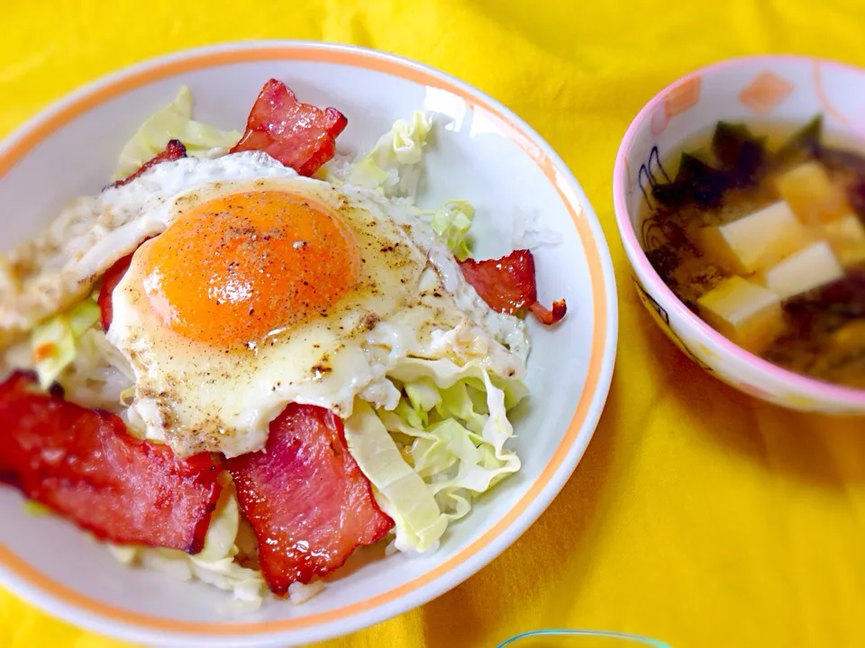 母の日ありがとう💐今治のご当地グルメ♡焼豚玉子飯🍜|えいぽんさん