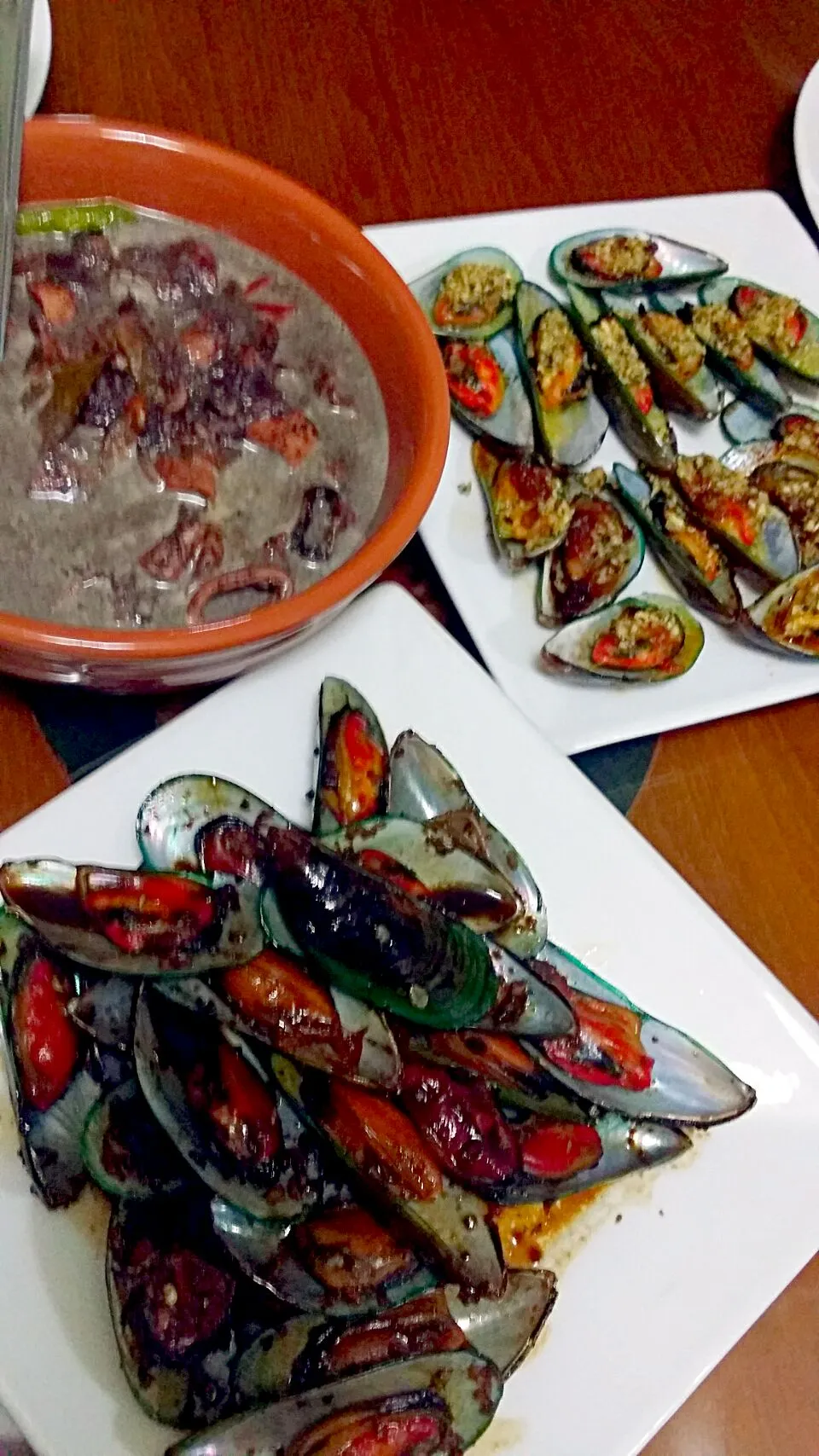 Ginataang Pusit, Baked Tahong and Sauted Tahong|Irene Lee Del Rosarioさん