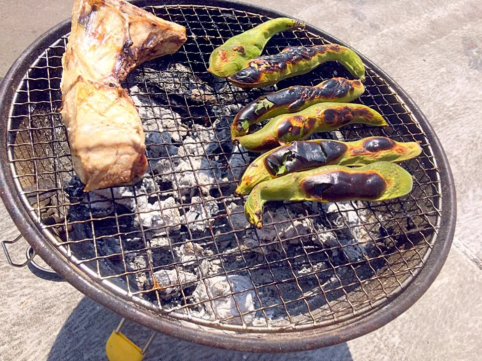 焼き空豆 カマ焼き|きむらゆりかさん