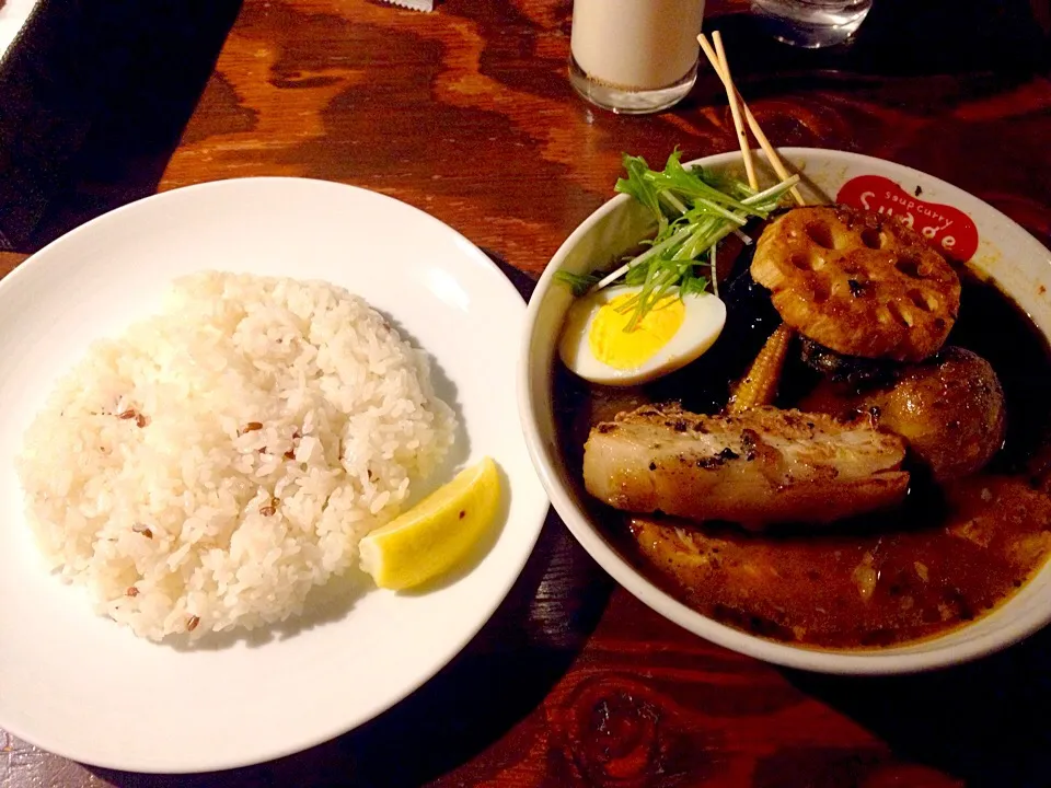 すあげの角煮スープカレー❤️大好物！！＼(^o^)／|えりちゃんさん