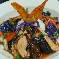 chicken yakitori with stir fried vegies|Kris Milesさん