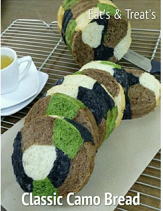 Classic Camo Bread #Acitived charcoal bamboo #greentea powder #Chocolate powder|D' Liciouz Appetit'sさん