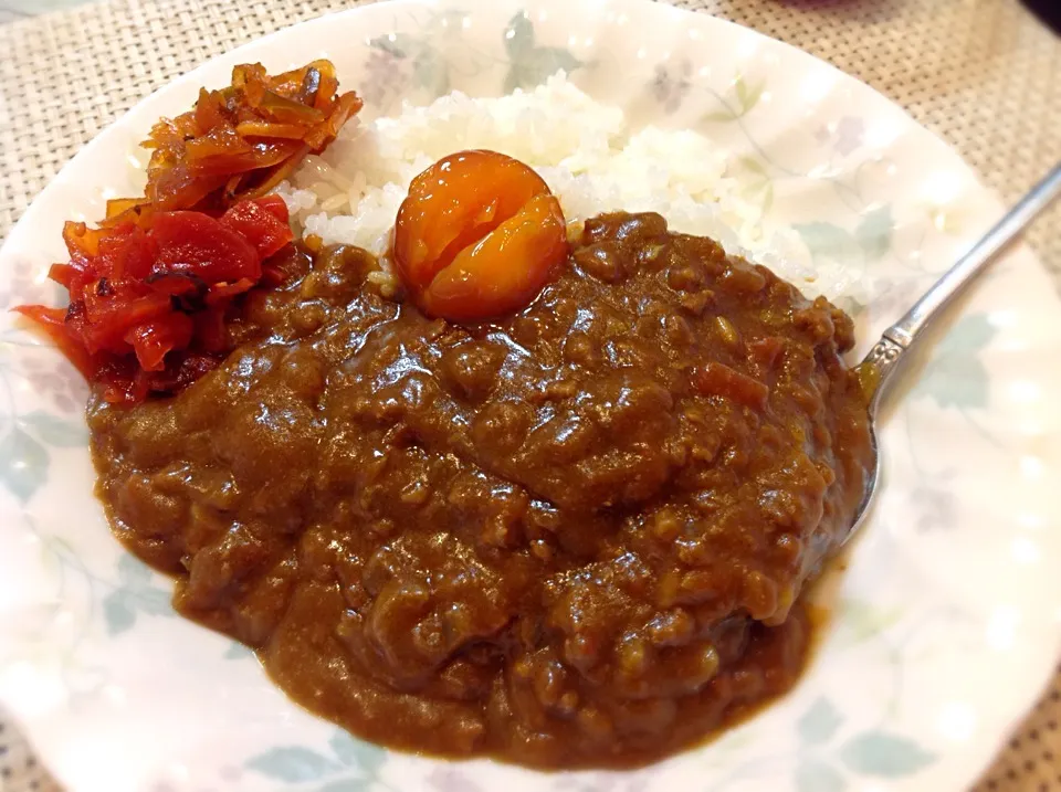 キーマカレー with 冷凍卵黄🐣😋|アライさんさん