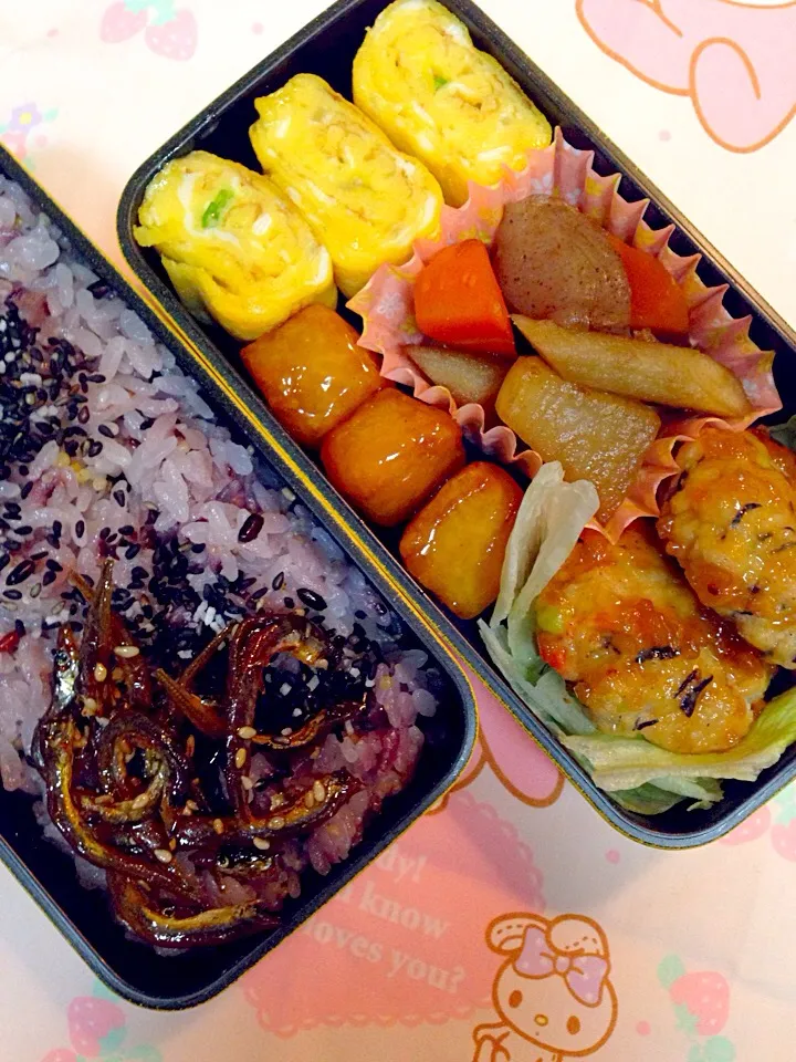 Snapdishの料理写真:肉を食べない女子高生のお弁当|Mitsu Tomaさん