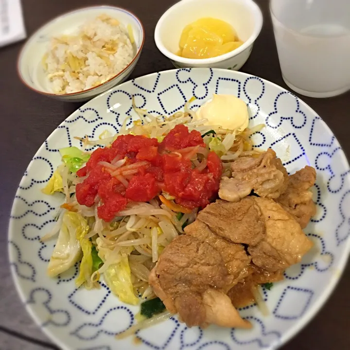 生姜焼き定食！ご飯も生姜ご飯✨|NanaMOさん