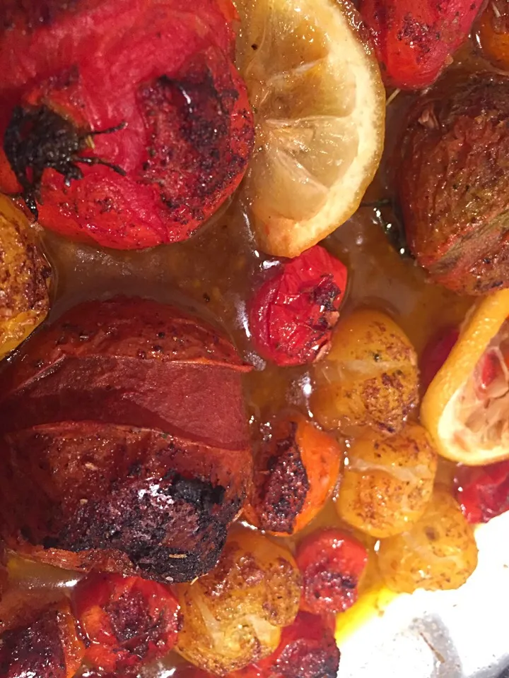 Roasted tomatoes with lemon and champagne balsamic vinegar|Dara Braddockさん