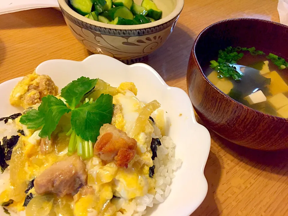 夫と子どもたち合作親子丼！|🌟 ゆみねぇ 🌟さん