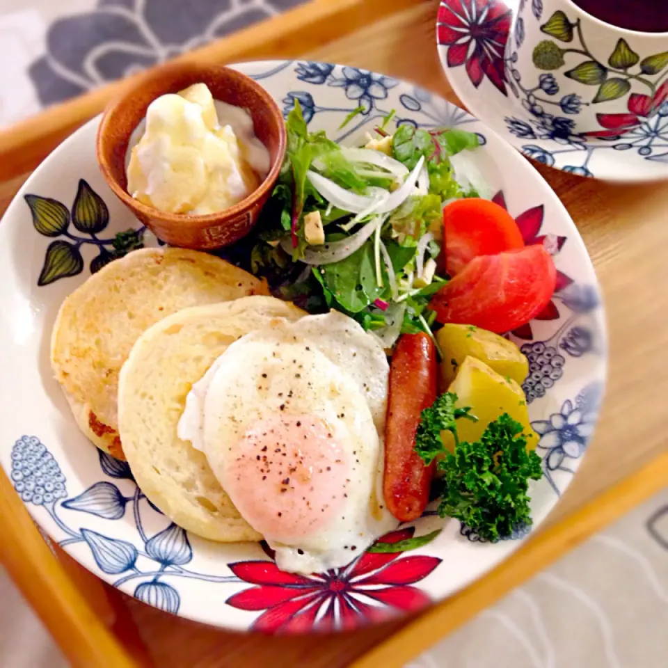 ワンプレート朝ごはん♡|ゆかりさん