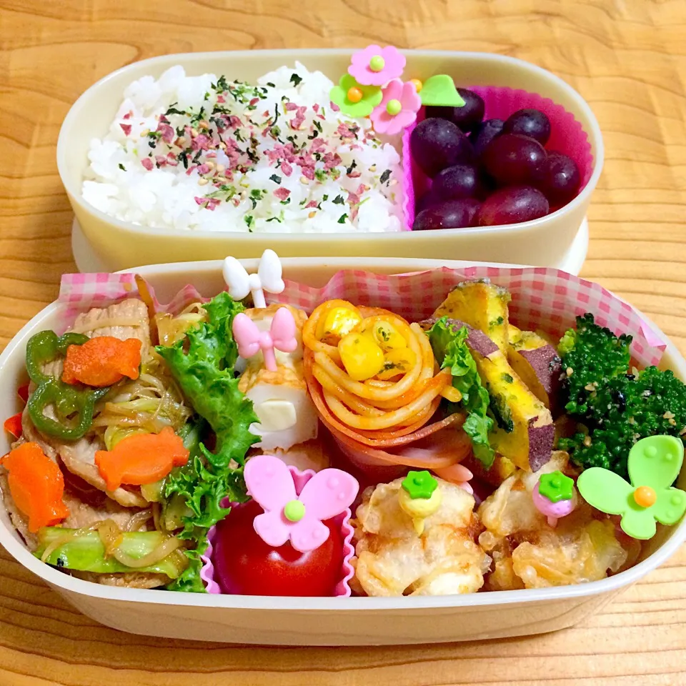 Snapdishの料理写真:パパとムスコくんお弁当♪|たるとさん