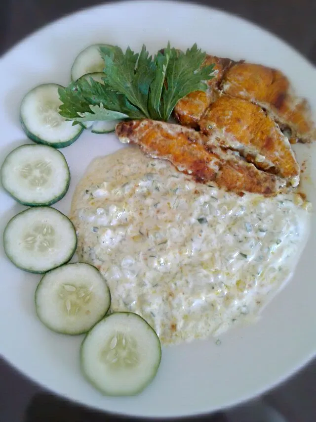 Spiced Fish with Cucumber Yougart Sauce|Alyanna Glea Navarro Penecitos-Realさん