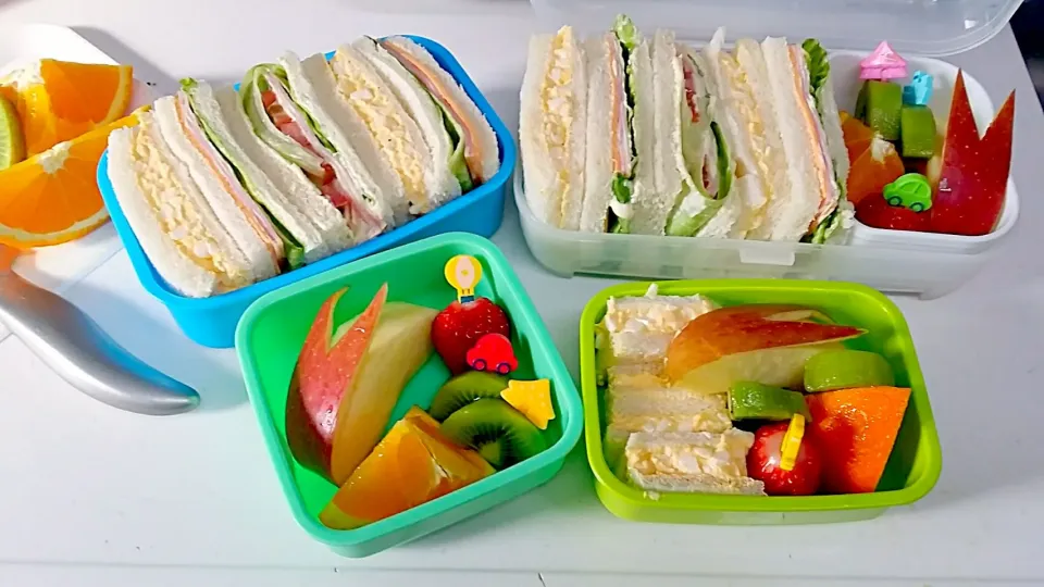 息子の遠足の弁当
Sandwich for my Childrens bento😄|☆fayerie★フェイリー☆さん