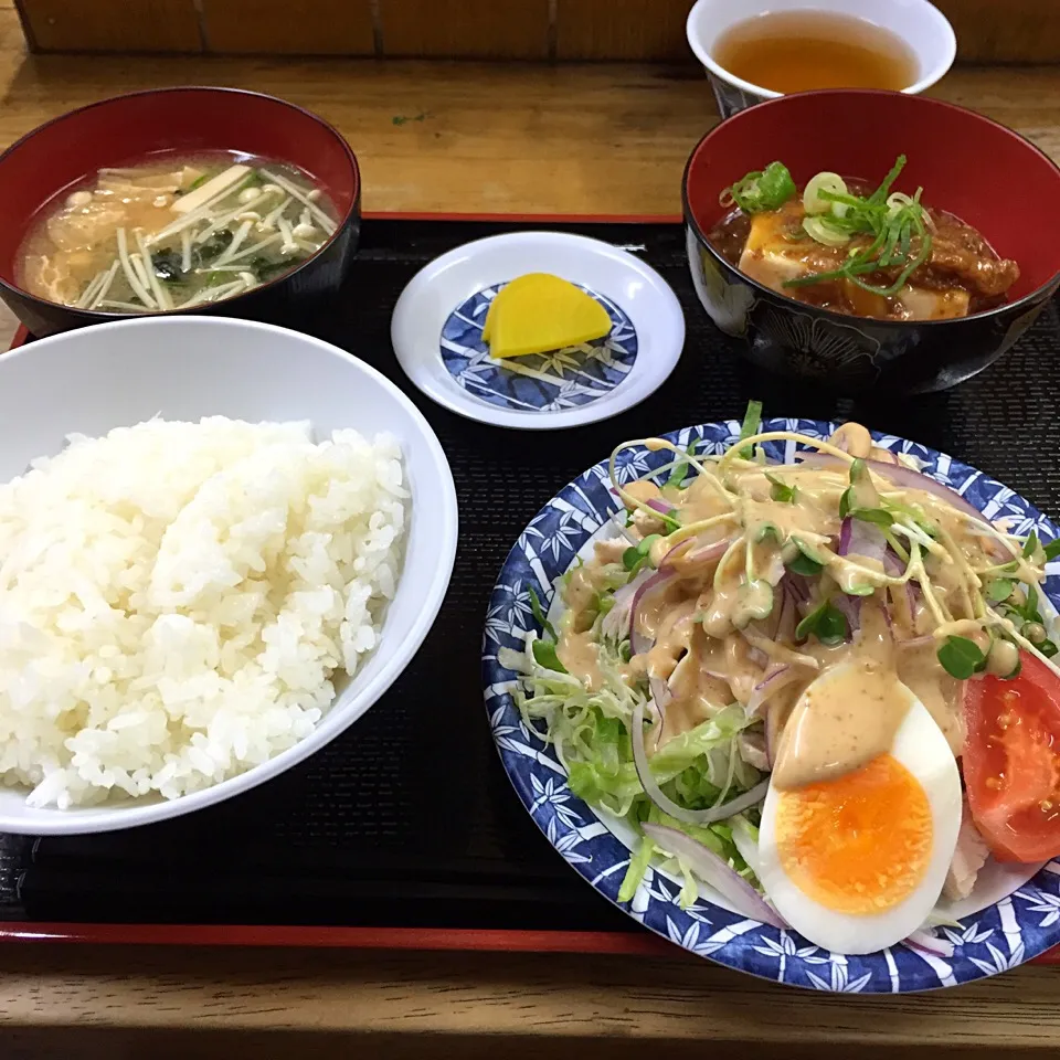 蒸し鶏サラダ、肉豆腐(^O^)／|すかラインさん