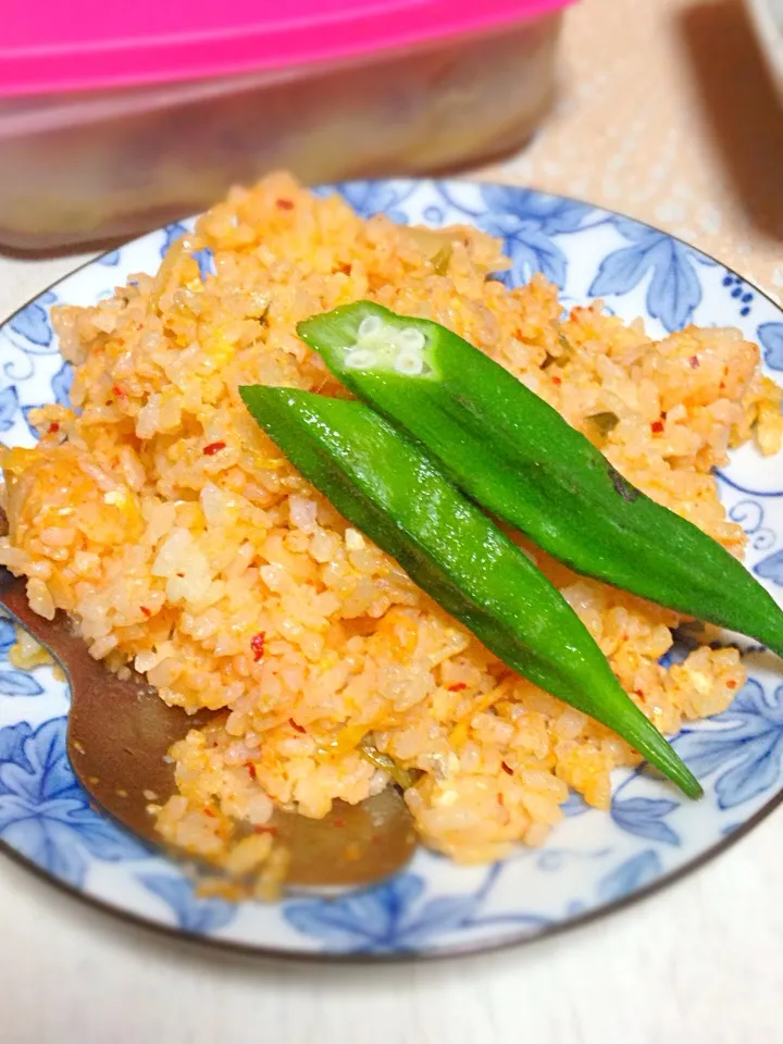 雨の日の簡単キムチチャーハン|あやにん食堂さん