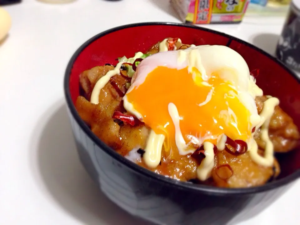 Snapdishの料理写真:照り焼きチキン丼|めぐさん