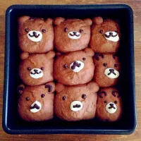 Snapdishの料理写真:くまさんのココアちぎりパン✩|池田睦子さん