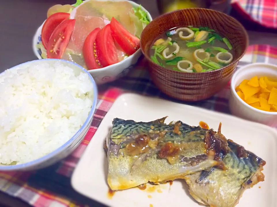 鯖の味噌煮。|つんさん