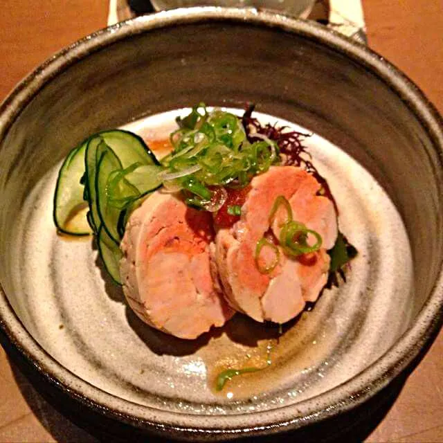 Snapdishの料理写真:my early dinner ,monkfish liver #seaweed|CHUENCHAIさん