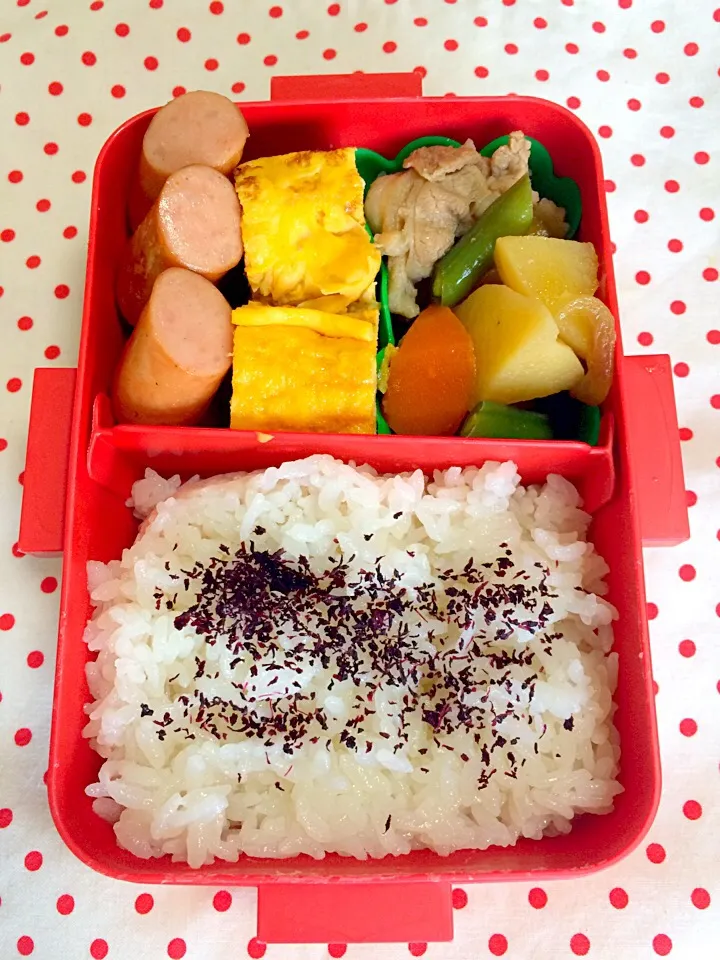 残りもの弁当( ๑˃̶ ॣꇴ ॣ˂̶)♪⁺·✧|まりぞぅさん