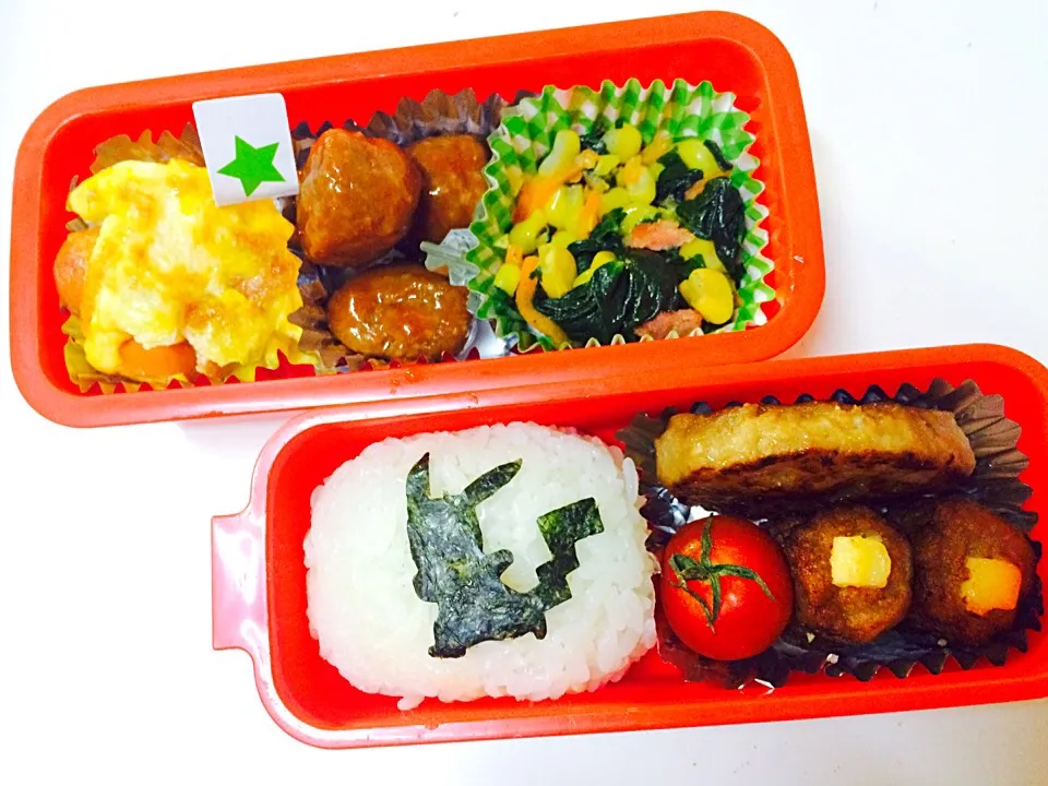 Snapdishの料理写真:ピカチュウお弁当|ととろさん