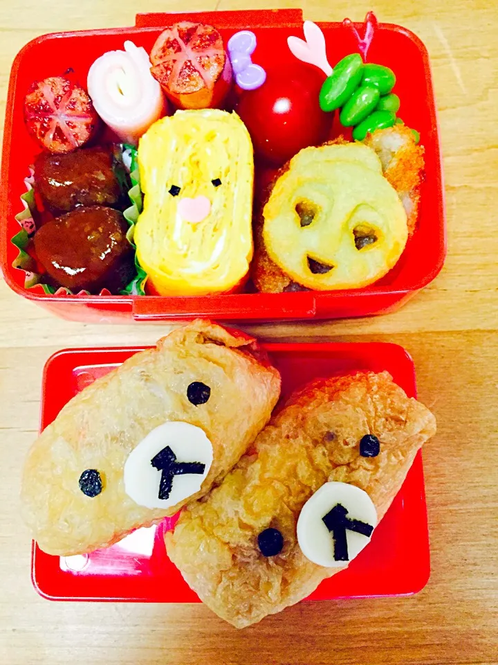 Snapdishの料理写真:キャラ弁 リラックマ|Chie Hayashiさん