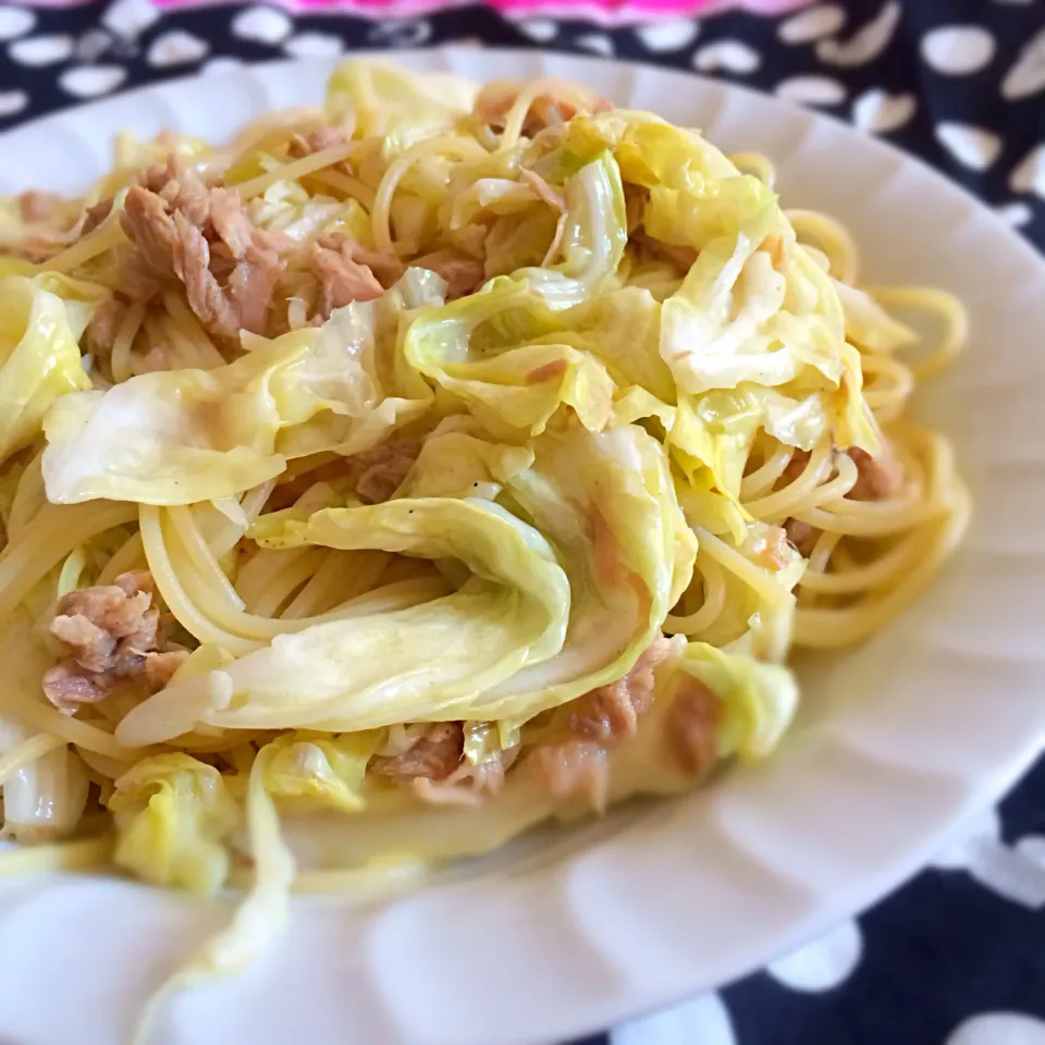 キャベツとツナのパスタ|さっとんさん