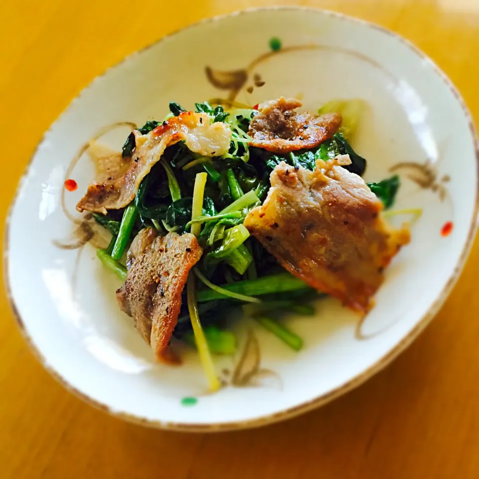 Snapdishの料理写真:３種の野菜と豚肉の中華炒め|とんすけ😋さん