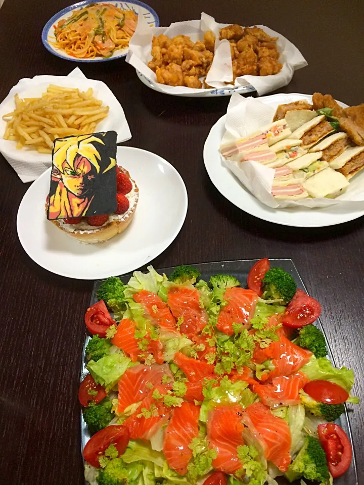 Snapdishの料理写真:パパのお誕生日パーティー|ともさん