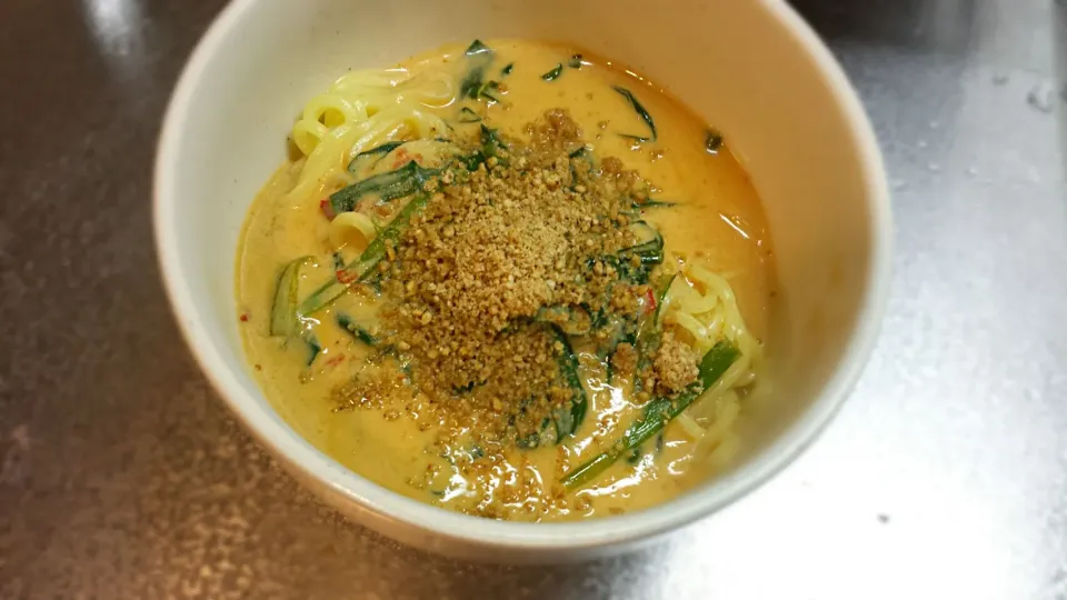 まるこさんの担々麺風そうめん♪をラーメンで～★つまり担々麺？？？|ひろすけさん