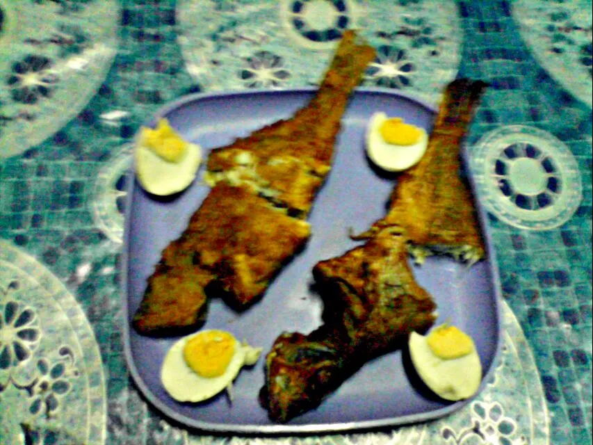 Fried curry fish and and boil egg :D|jennyjen15さん