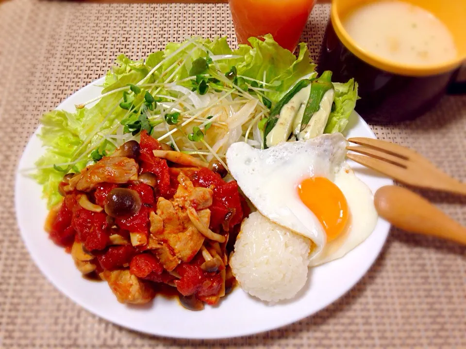 鶏肉のトマト煮|ちゃみさん