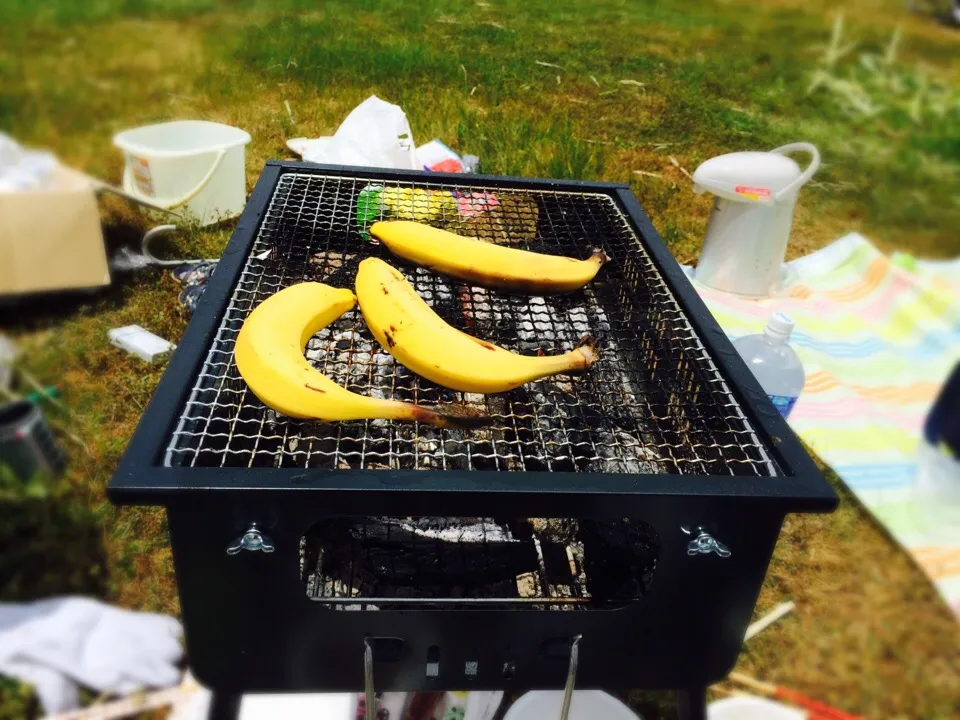 BBQでバナナ焼いてみた＼(^o^)／|りなさん