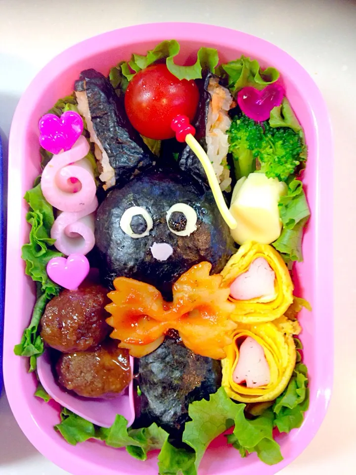 今日の園児弁当❤️黒猫ちゃん弁当❤️|Yumi Mさん