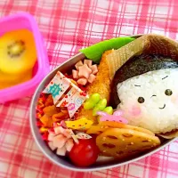 Snapdishの料理写真:娘ちゃんのお顔弁当♥︎︎∗︎*ﾟ|さおりさん