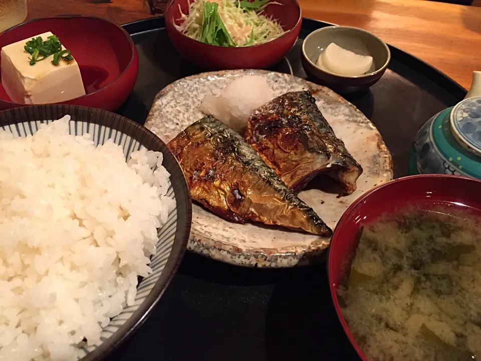 焼き鯖定食じゃけん‼︎|たぁちさん